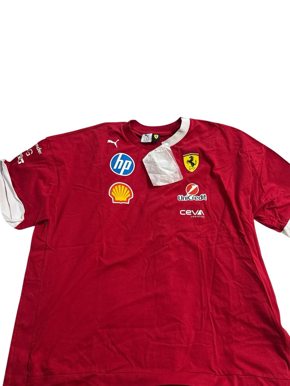 NWT PUMA Scuderia Ferrari F1 2025 Men's Team T-Shirt Dark Red - 2XL